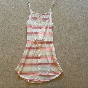 Victoria’s Secret Vintage Pink Label Striped Dress Swimsuit Cover Up Size Medium